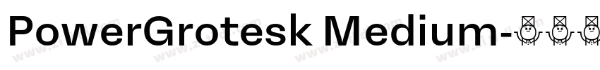 PowerGrotesk Medium字体转换